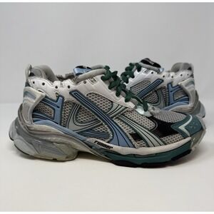 Balenciaga Runner Sneaker White Green Blue Size 10 US 43 EU New Season